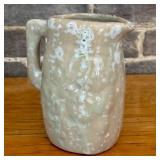 Studio Pottery Red Earthenware Pitcher with Mottle