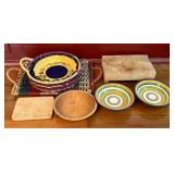 An Assortment of Kitchen and Serving Wares Includi