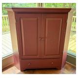 Contemporary Country Style Crackle-Finished Corner