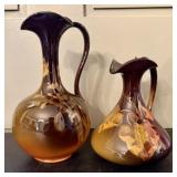 A Pair of J.B. Owens Utopian Art Pottery Pitchers