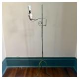 Wrought Iron Adjustable Floor Lamp Attributed to I