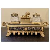 Antique Napoleon III Style Gilt and Ebonized Bronz