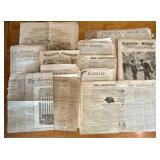 Assortment of 19th and 20th-Century Newspapers and