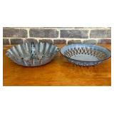 Two Vintage Enamelware Kitchen Items Including a S