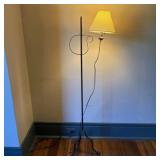Wrought Iron Adjustable Bridge Floor Lamp with Fla