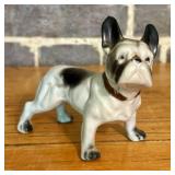 Vintage Japanese Glazed Porcelain French Bulldog F