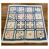 American Cotton Hand-Pieced and Hand-Quilted Scrap