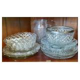 A Collection of American Pressed Glass Tableware