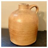 Antique American Salt-Glazed Stoneware Ovoid Jug