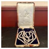 Mikimoto Cultured Pearl Necklace and Earring Set i