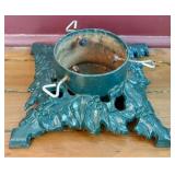 Cast Iron Christmas Tree Stand with Holly and Berr