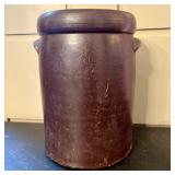 American Three Gallon Albany Slip Glazed Stoneware
