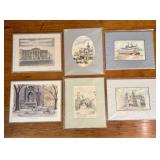 A Collection of Watercolor and Ink Architectural I