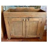 19th Century American Primitive Pine Dry Sink