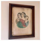 Currier & Ives Hand-Colored Lithograph, Which Will