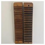 A Pair of Antique Wooden Cigar Mold Components