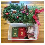 A Collection of Christmas Themed Decorative Items,