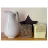 A Group of Decorative Household Items Including an