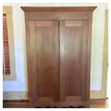 American Country Primitive Hardwood Armoire, 19th