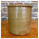 19th-Century American Salt-Glazed Stoneware Storag