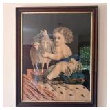 19th Century Chromolithograph Titled Innocence