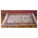 Hand-Tufted Wool Accent Rug in an Oriental Floral