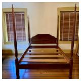 American Federal Style Mahogany Finished Four Post