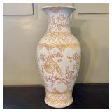 Chinese Porcelain Baluster Vase with Iron Red and