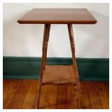 Antique Victorian Style Hardwood Spindle Leg Side