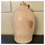 American Salt-Glazed Stoneware Ovoid Jug, 19th Cen