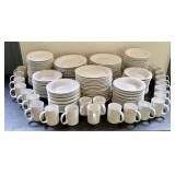 A Large Gibson Housewares White China Embossed Fru