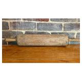 Antique Hand-Carved One-Piece Solid Wood Rolling P