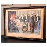 Nathaniel Currier, Death of Genl. Z. Taylor, Hand-