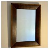 American Empire Style Mahogany Veneer Wall Mirror
