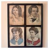 Currier and Ives, A Set of Four Hand-Colored Litho