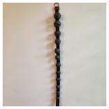 A Set of Antique Graduated Brass Sleigh Bells on a