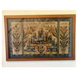 Framed Color Print Reproduction of a Swedish Folk