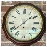 Waterbury Clock Co. Octagonal Wood Gallery Wall Cl