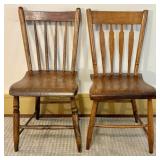 Two 19th-Century American Country Windsor-Style Si
