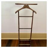Italian Mid-century Modern Hardwood Valet Stand