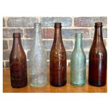 A Collection of Antique Embossed Glass Beverage Bo
