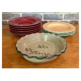 10-Piece Assortment of Pier 1 Toscana Burgundy, Po