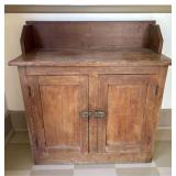 19th Century American Primitive Softwood Dry Sink