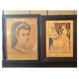 A Pair of Currier & Ives and N. Currier Lithograph