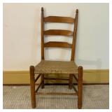 American Primitive Three-Slat Ladder-Back Side Cha