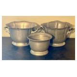 Three-piece Grouping of Flagg & Homan Pewter Hollo