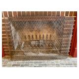 A Collection of Cast Iron Fireplace Accessories In