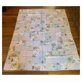 Contemporary Cottage Style Floral Patchwork Quilt