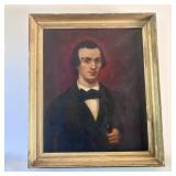 American School, 19th Century, Portrait of a Young
