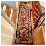 Hand-Tufted Wool Runner Rug in Ansley Burgundy Pat